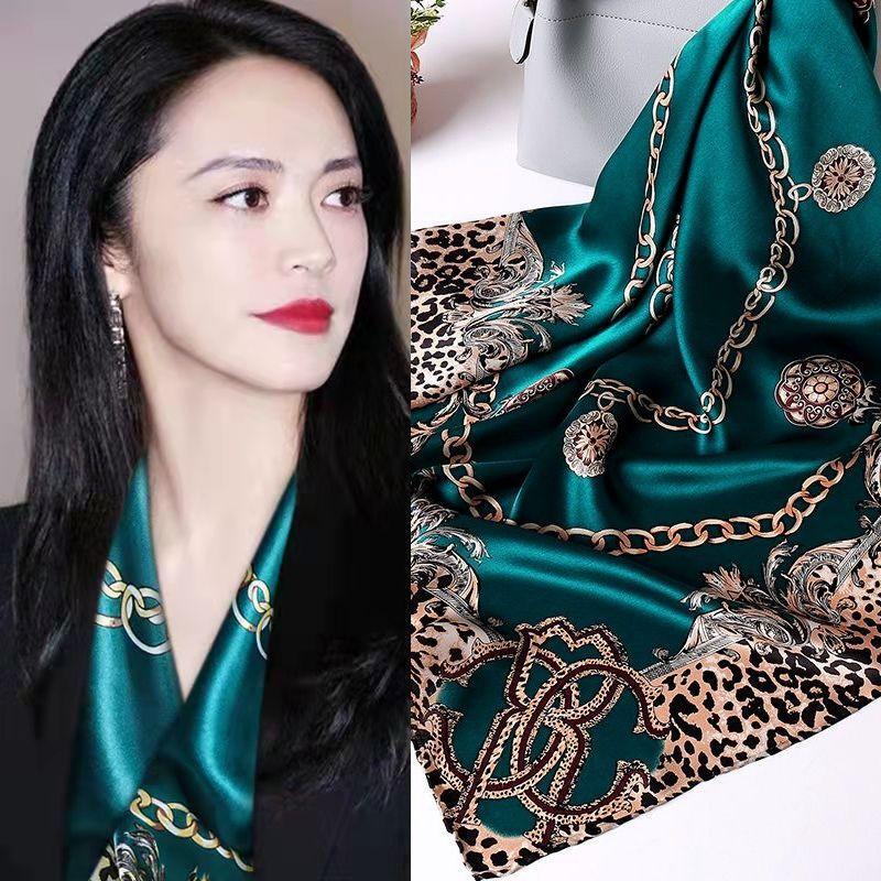Hangzhou Silk 90 Square Scarves Silk Scarves Women Travel With Shirts Spring And Autumn Versatile Small Shawls