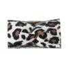Plush Leopard Print Cross Headband For Women Korean Style Wool Knitted Chunky Hairband Fashion Wide side Turban Hair Accessories
