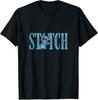 Lilo And Stitch Cute Lettering Black TShirt