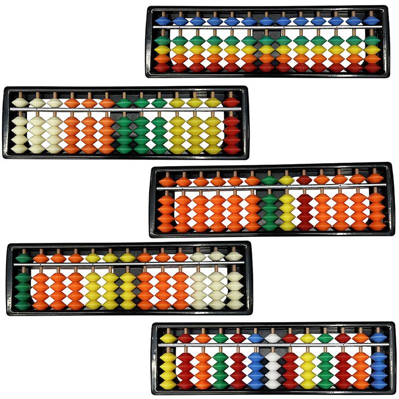 13 Digit Rods Standard Abacus Children's Plastic Abacus Soroban Calculator Counting Tool Mathematics Beginners Caculating Toy
