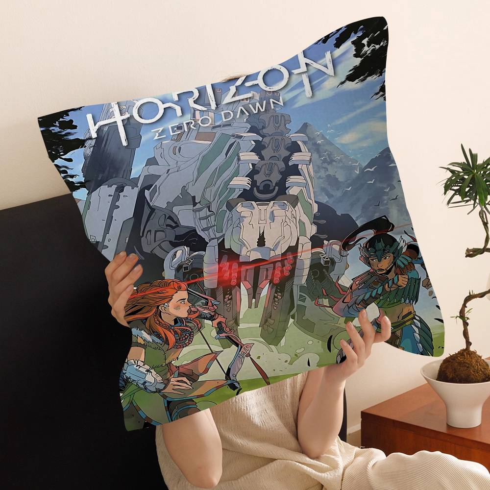 HHorizon Zero Dawn Spiel Kissen Geschenk Heim Büro Dekoration Kissen Schlafzimmer Sofa Auto Kissenbezug Kissenbezug