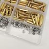 320pcs Boxed M3 Brass Hex Copper Pillars: Male-Female, 6-10mm, Inner/Outer Thread Support Posts