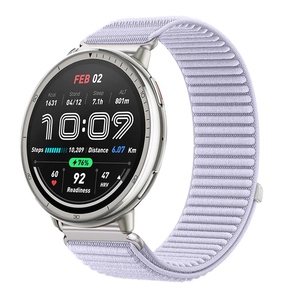 20mm 22mm Nylon Loop Strap for Amazfit Active 2 Band Correa for Amazfit Balance 2/Helio/Bip 6 5/GTR/GTS 4 3 Breathable Bracelet