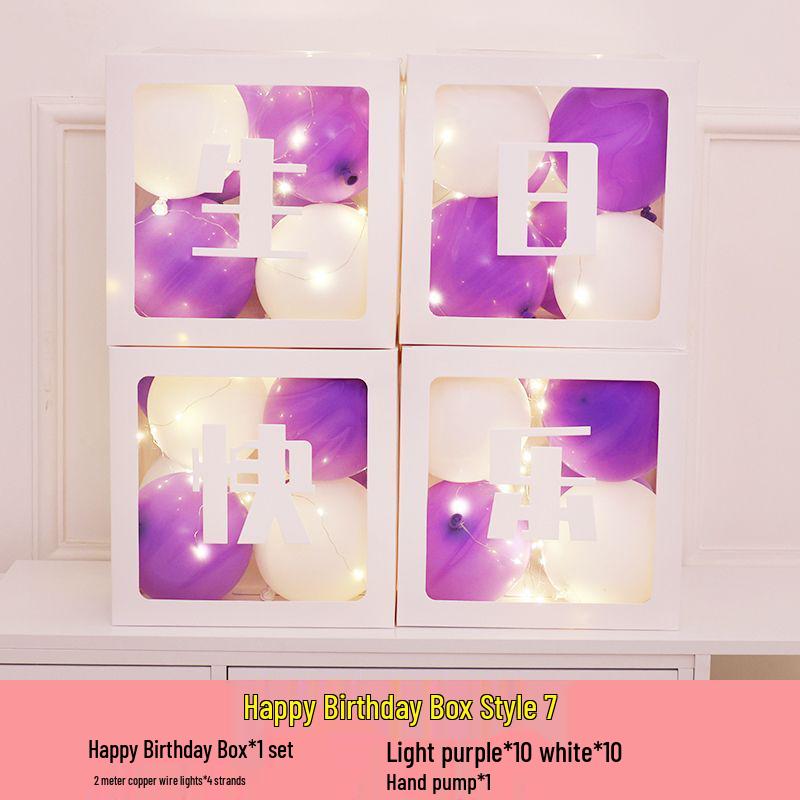 Luminous Happy Birthday Balloons for Adult & Baby Parties - Boys & Girls First Birthday Decoration