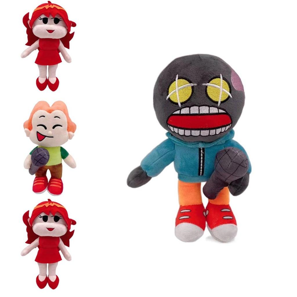 Cozy And Colorful Friday Night Funkin Plush Toy Featuring Fnf Girlfriend And Whitty Stuffed Doll