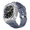 Luxury Mod Kit For Samsung Galaxy Watch7 Ultra 47mm Aluminum Alloy Case Bumper with Silicone Strap For Galaxy Ultra 2025 Watch Band Wristband