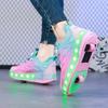 Boys Girls Glowing Sports Luminous Sneakers Skateboard Shoe