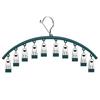 Windproof Stainless Steel Drying Rack with Clips Multi-Functional for Socks and Underwear