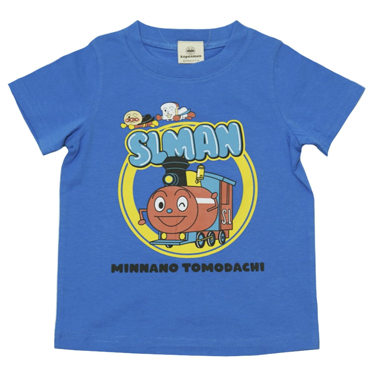 

Bandai Classic jksa3097 Футболка с коротким рукавом цвета детской голубой с Анпанманом SL, синий