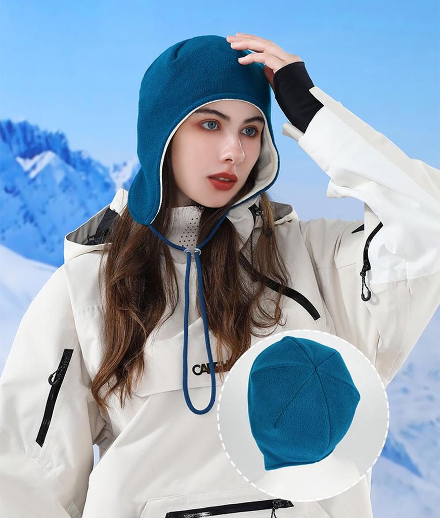 HEADBONE Neck Face Hat for Winter Cold Protection Adjustable Cold UV for Skiing Alphabet Warmer, Cover, [Thick, Comfortable, Stretchy, Cord] Soft,