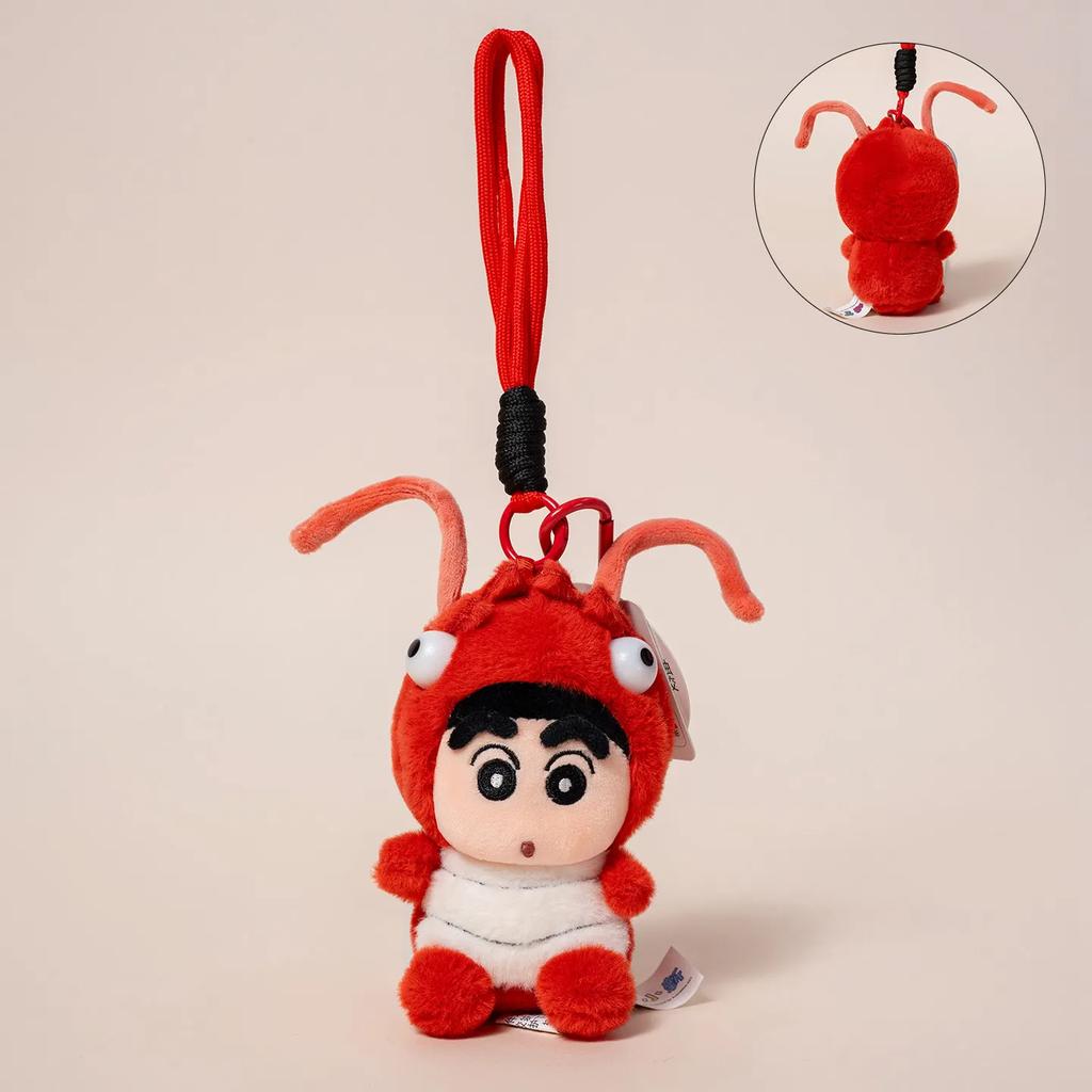 HQ With Tag Crayon Shin-chan Plushies Toy Stuffed Anime Shin Chan Turn Into Waniyama Bee Turtle Doll Backpack Pendant Gift