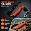 Shock Cord Kayak Paddle Leash with Ti Alloy Clip Kayak Tether  Outdoor Adventure