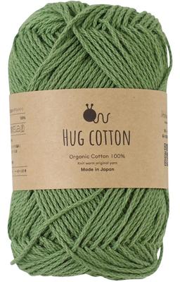 Knitworm Hug Cotton Medium 1 30g Made In Japan Yarn, Thick, Ball, (Approx. 84m), 100% Cotton, (Green)