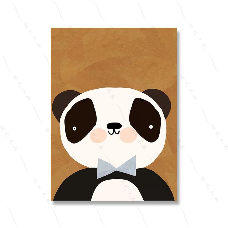 

Бохо мультфильм кролик мышь детская настенная живопись холст картина скандинавский ретро животное постер печать настенная картина декор для детской комнаты 40x50cm No Framed