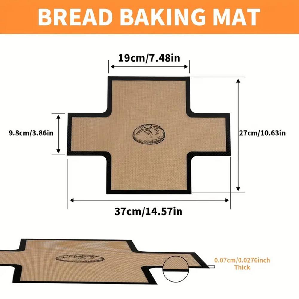 Silikon Brotform Einlage Hochtemperaturbeständig Backmatte Sauerteig Backmatte Für Kekse Gebäck Backwaren Kuchen Pizzen
