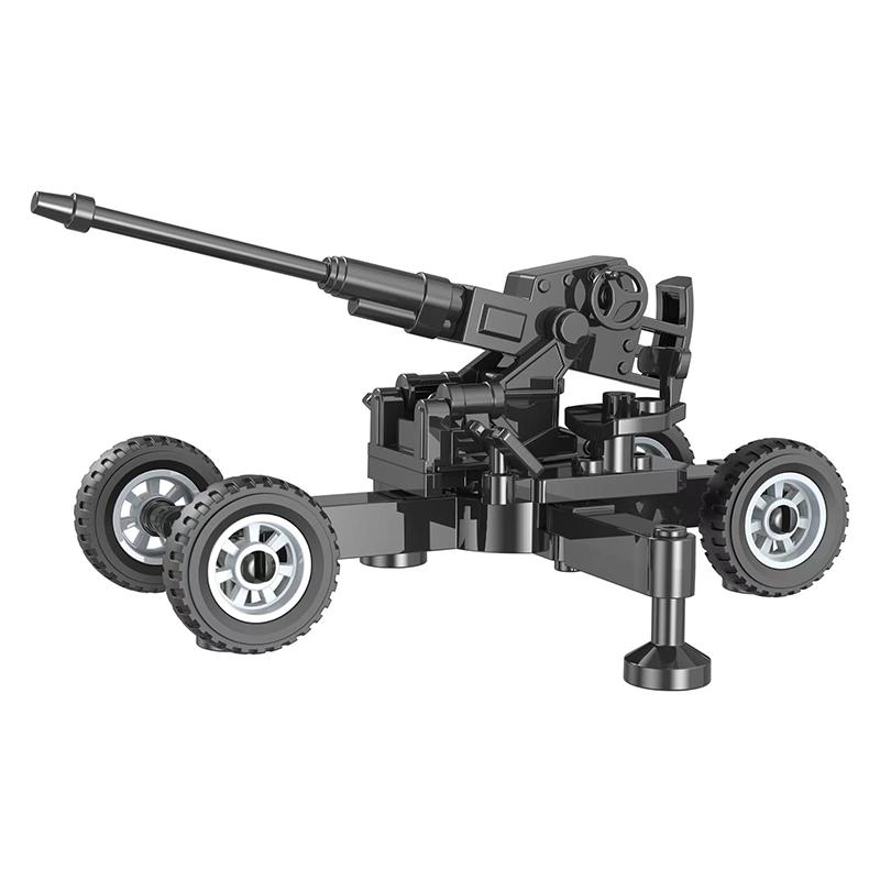 World War 2 WW2 Antiaircraft Gun Rocket Artillery Military Army War Weapon Soldier MOC Model Building Block Bricks Toys For Kids