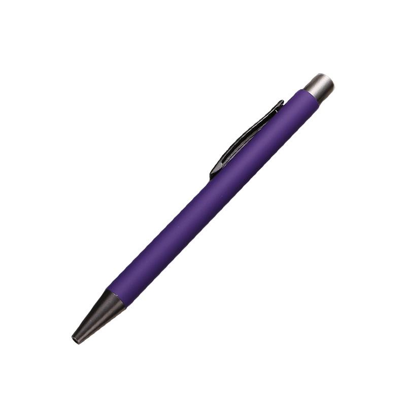 High-Value Colored Quick-Dry Ballpoint Pen with No-Skip Ink - Custom Logo Printing Available for Students.
