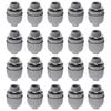 20 st Vattentäta rörkopplingar 1 2 tum NPT Nylon 6 Icke-metalliska rörfittings