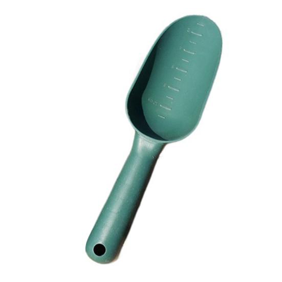Plastic Garden Shovel Hand Trowel with Centimeter Markings Beach Sand Scoop Multi-Function Tool for Digging Transplanting Soil Loosening