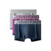 Calvin Klein Color Block Letter Print Mid-Rise Boxer Shorts 3-Pack Men underwear NB3130-C7Y