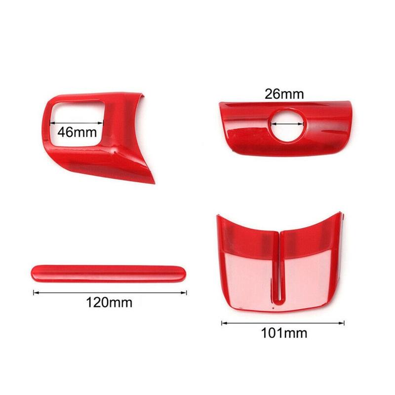 18 st/set Bilinredningstillbehör Dekor Trimskydd Automobil Interiör Stickers För Jeep Wrangler JK JKU 4 Dörrar