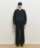 MINDBRIDGE [Hoite] Wool Blend Glitter Collar Semi-Oversized Knit