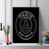 PSG logo Pattern  3pcs 100% Round Full Drill 5D DIY Diamond Painting Embroidery Cross Stitch Rhinestone Décor