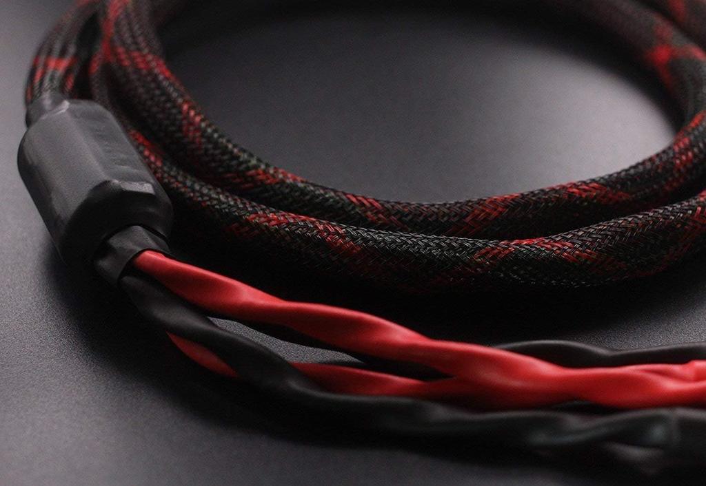 Speaker Cable Banana Plugs 4 Banana 1 Pair Set 12 Banana k4B-2B Bi-Wire (2 - Plugs), (Total Plugs), k4B-2B (2.5m (2.5m))