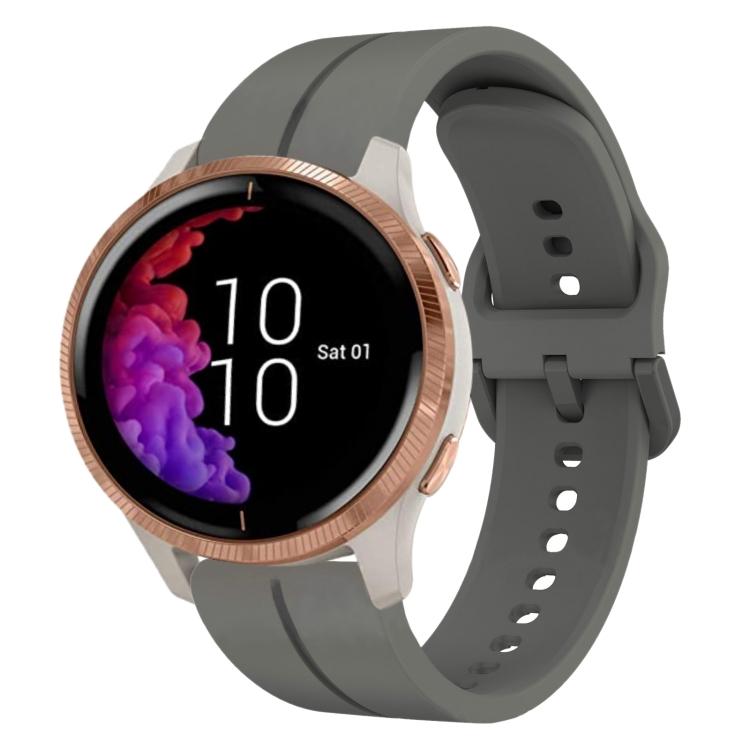 

Для Garmin Venu 20 мм Силіконовий ремінець для годинника For Garmin Venu темно-сірий колір