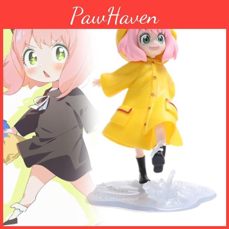 Anya Family Spy Forger Action Figure Anime Raincoat Doll Collectible Toy Display