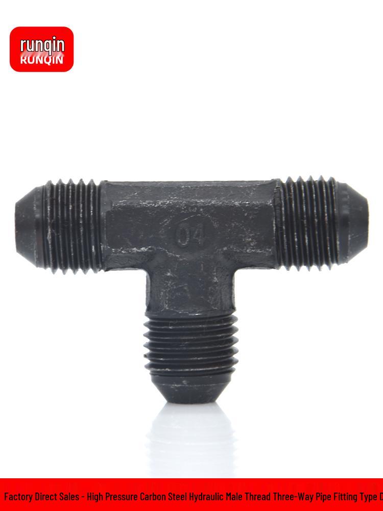 Trójnik hydrauliczny typu D, Rura olejowa wysokociśnieniowa, Gwint zewnętrzny M16/18/22/27/30, Stożek 74°