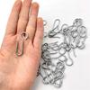 30Pieces Curtain Hooks Metal S Shape Curtain Track Hooks Accessories Set for Drapery Easy Installation and Replacement