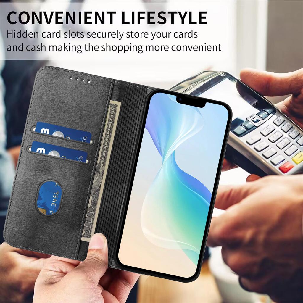 For Oppo Find X8s+ 5G Wallet Cases Retro Texture RFID Blocking Leather Phone Cover