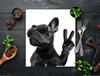 GLASS CUTTING BOARD 45x52 Dog