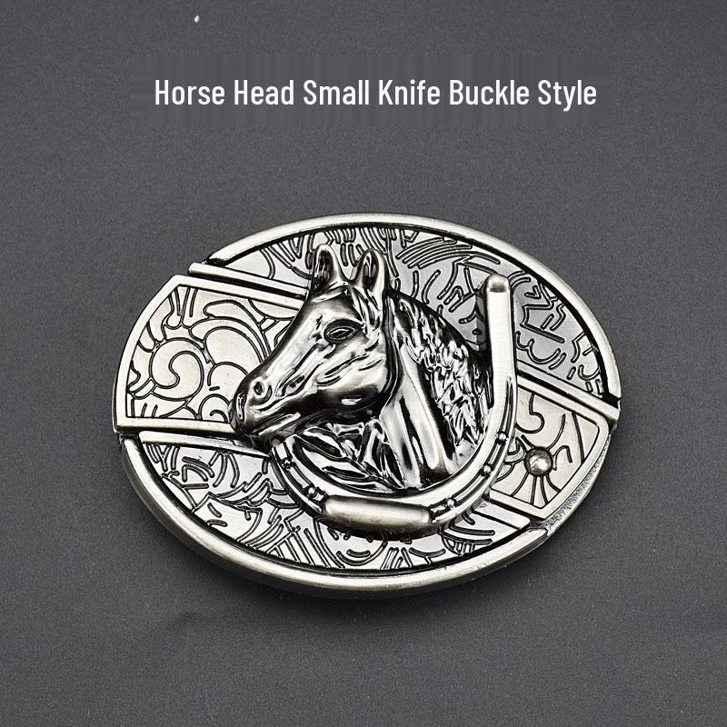 Men's Casual Punk Alloy Knife Buckle Belt