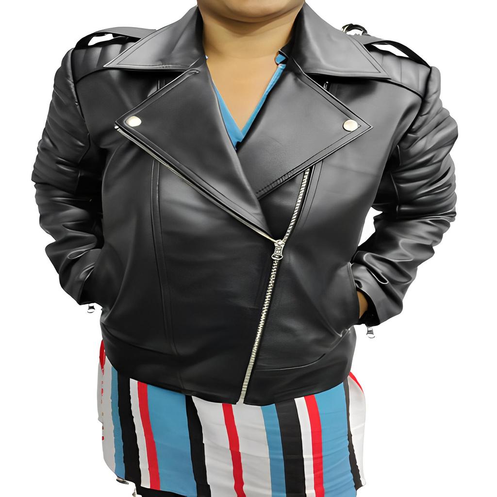 Noora Lambskin Women's Black Learther Jacket |  Zipper Leather Jacket | Stylish Fashion Jacket | Biker Jacket | Genuine Leather Jacket
