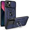 Per Custodia iPhone 13 Cover iPhone 14 Pro Custodia iPhone 13 Pro MAX Supporto ad Anello Magnetico Custodia Corazzata per Telefono Copertura Posteriore con Protezione Scorrevole per Fotocamera