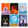 Moonology Messages Tarot 48Pcs Clear Printed Tarot Cards Oracle Deck English Version Wiccan Supplies for Party Game