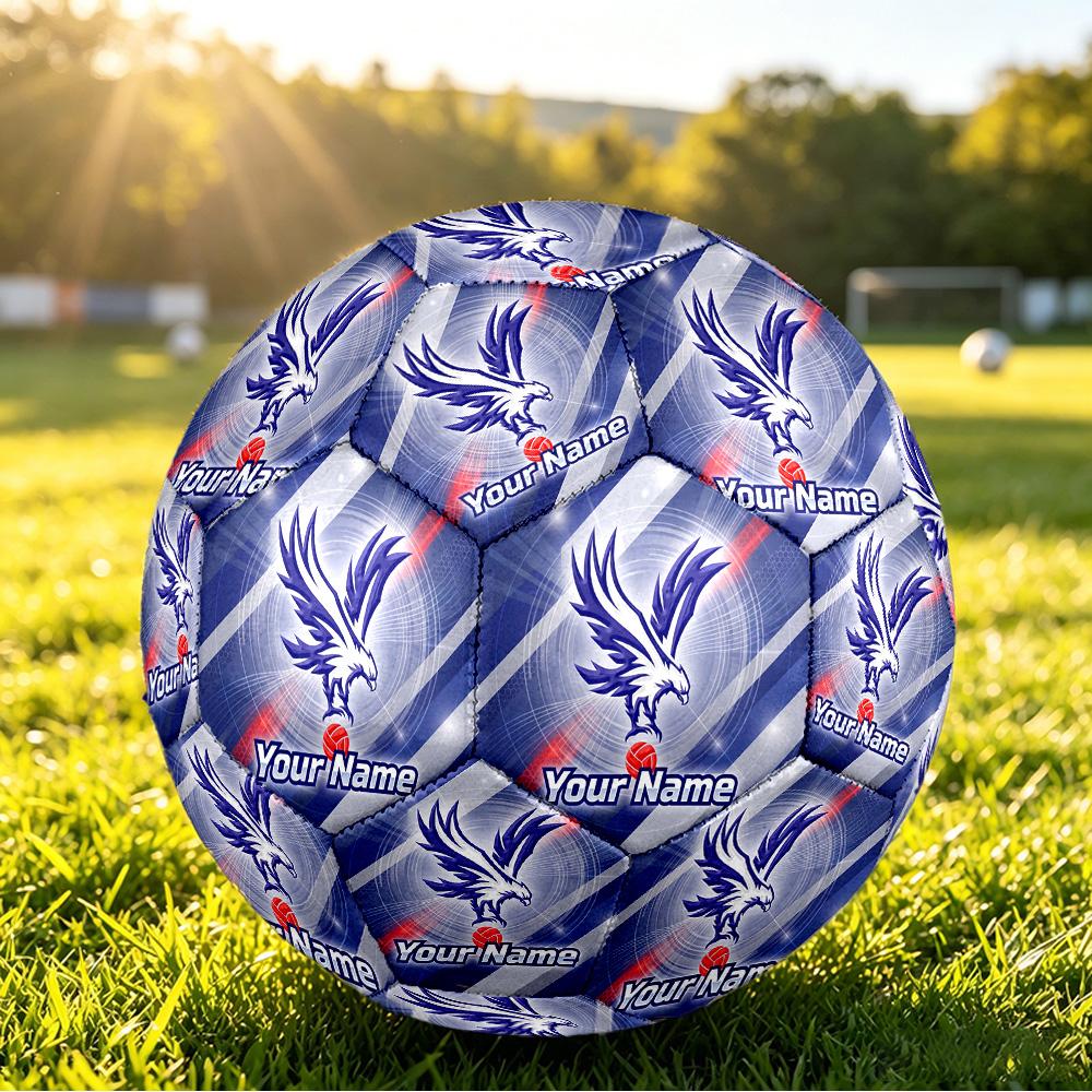 Personalized Size 5 Football Crystal Palace Pattern Outdoor Game Sports Ball Gift