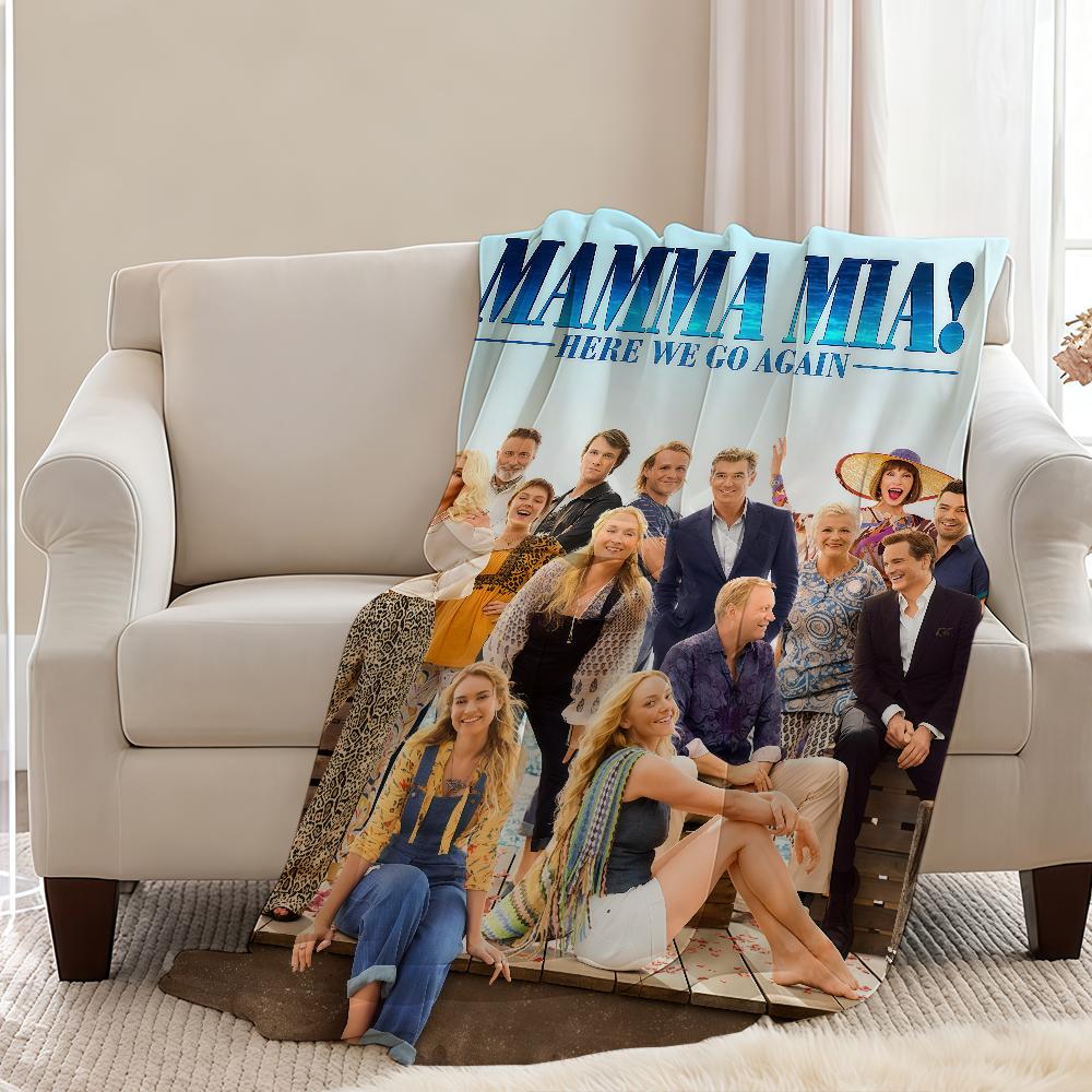 Mamma Mia Here We Go Again Blanket Throw Super Cosy Plush Living Room Sofa Couch Childish Birthday Gifts