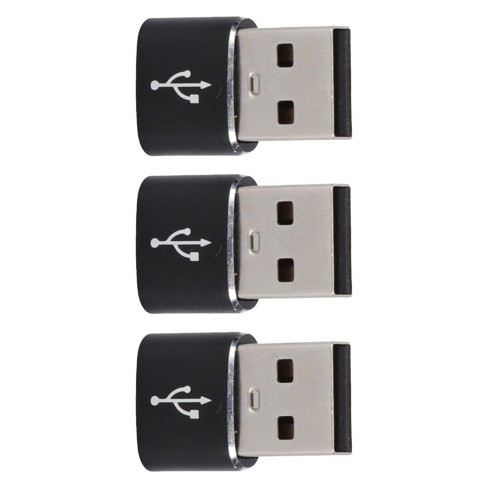 3PCS U Disk Adapter USB to TypeC Adapter USB C Female to USB Male Adapter Computer Use