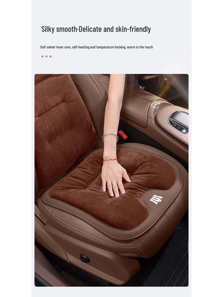 Crown Car Seat Cushions: Winter Flannel Warmth for Land Cruiser Prado Interiors