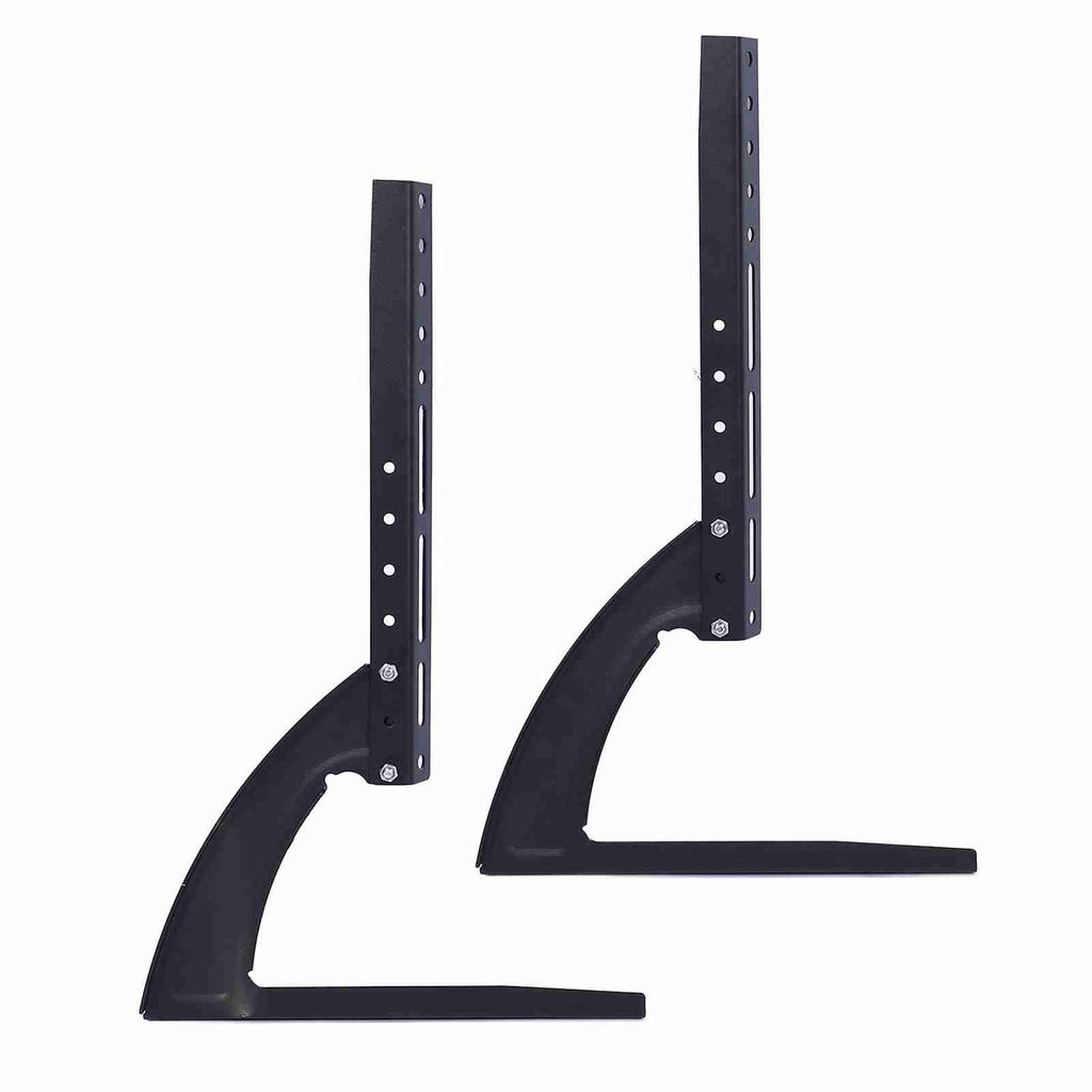 Black Metal Steel Bracket for Flat LED LCD Screen TV Desktop Table Top Mount Stand Holder (14‑42inch)