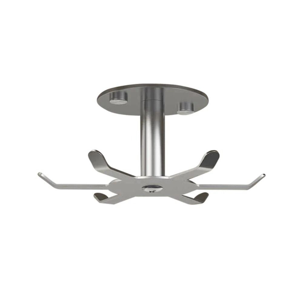 

Подвесная стойка для кухонной утвари с вращением на 360 градусов, вешалки для одежды из нержавеющей стали, под шкаф серебряный