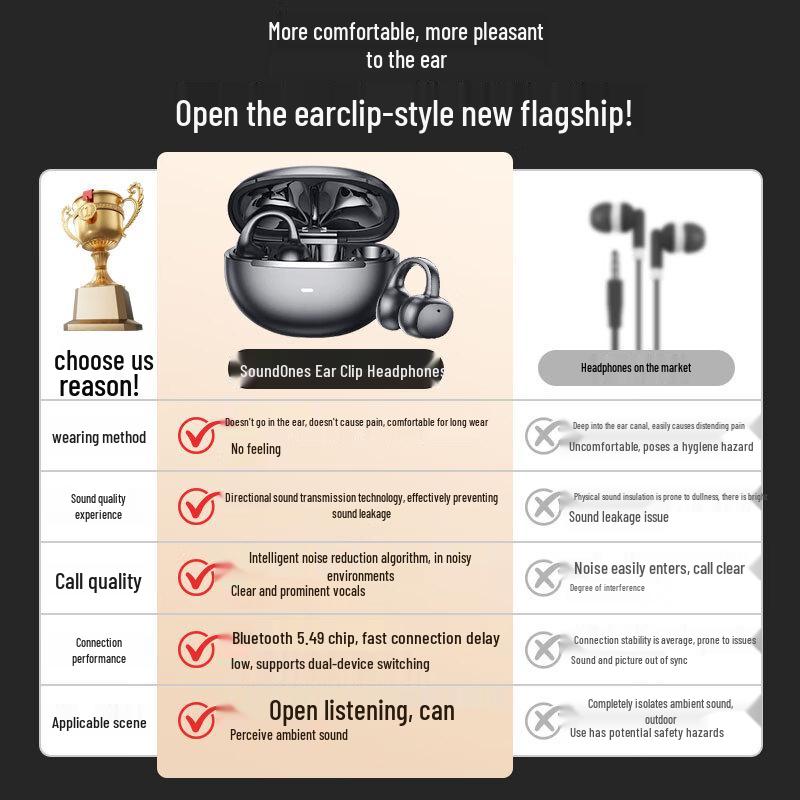 Yin Wang Si Open-Ear Sport Bluetooth Earbuds