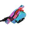 Hydraulic Disc Brake Set Aluminum Alloy 4 Piston Front and Rear Bilateral Hydraulic Brake for Mountain Bike