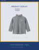 T-shirt à manches longues et col montant pour garçon 27kids automne style coréen