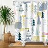 Cute Cartoon Animal Shower Curtain Waterproof Bath Curtain Bathroom Decor Kids Friendly Design Multiple Fun Patterns With Hooks