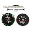 Sturdy 6''/150mm Polishing Disc for  Sander Sanding Disc Grinding Multi-Hole  Sanding Pad