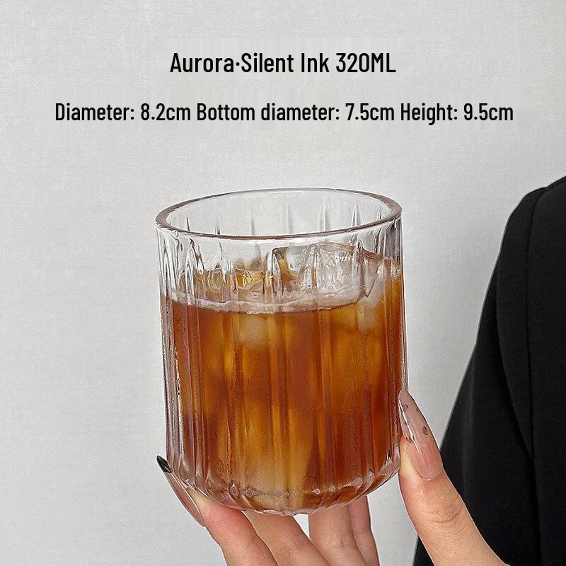 Classic Embossed Whiskey Glass Set 320ML (Set of 2)